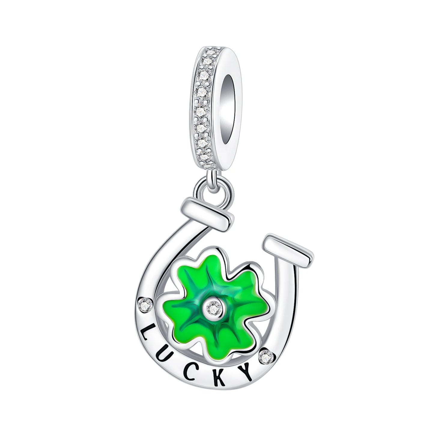 Sterling Silver Green Series Flower Tree Apple Pendan