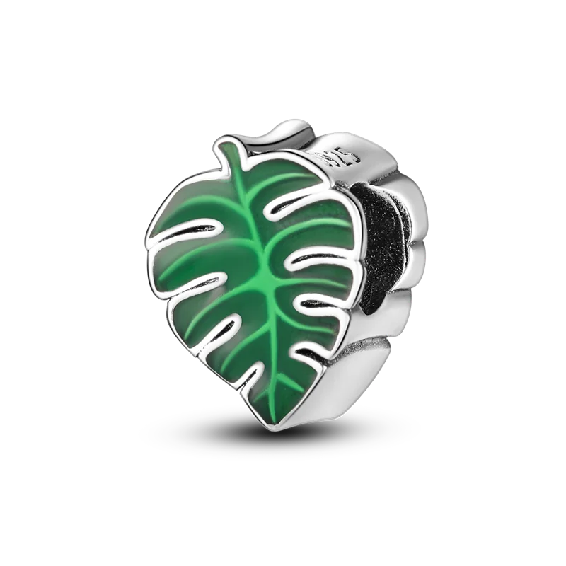 Sterling Silver Green Series Flower Tree Apple Pendan