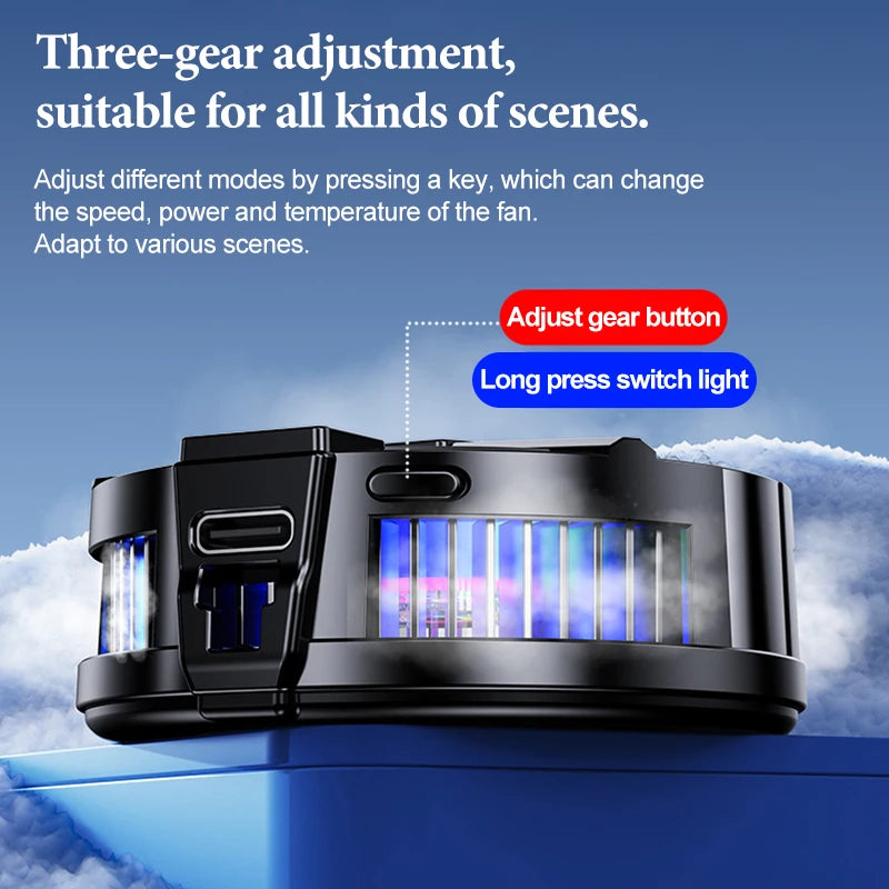 cooling fan mobile cooling fan for gaming cooler Portable fans for Processor cell phone cooler for phone cooling fan for phone