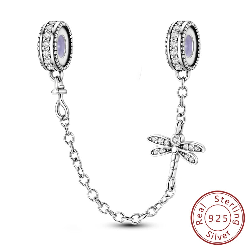 Original Sterling Silver Charm Beads Glowing Luminous Firefly Butterfly Pendant for Bracelet Charm Jewelry