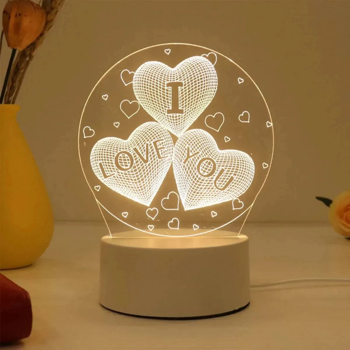 Acrylic Bedroom Bedside LED Table Lamp