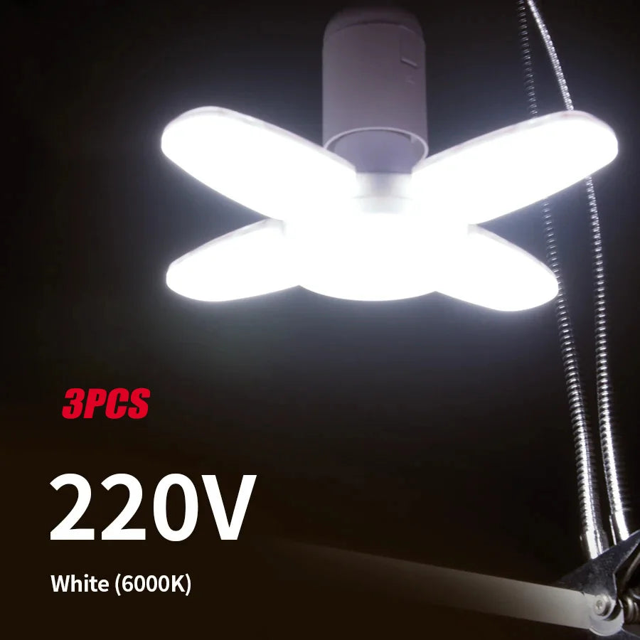 Foldable Fan Shape LED Bulb Lamp