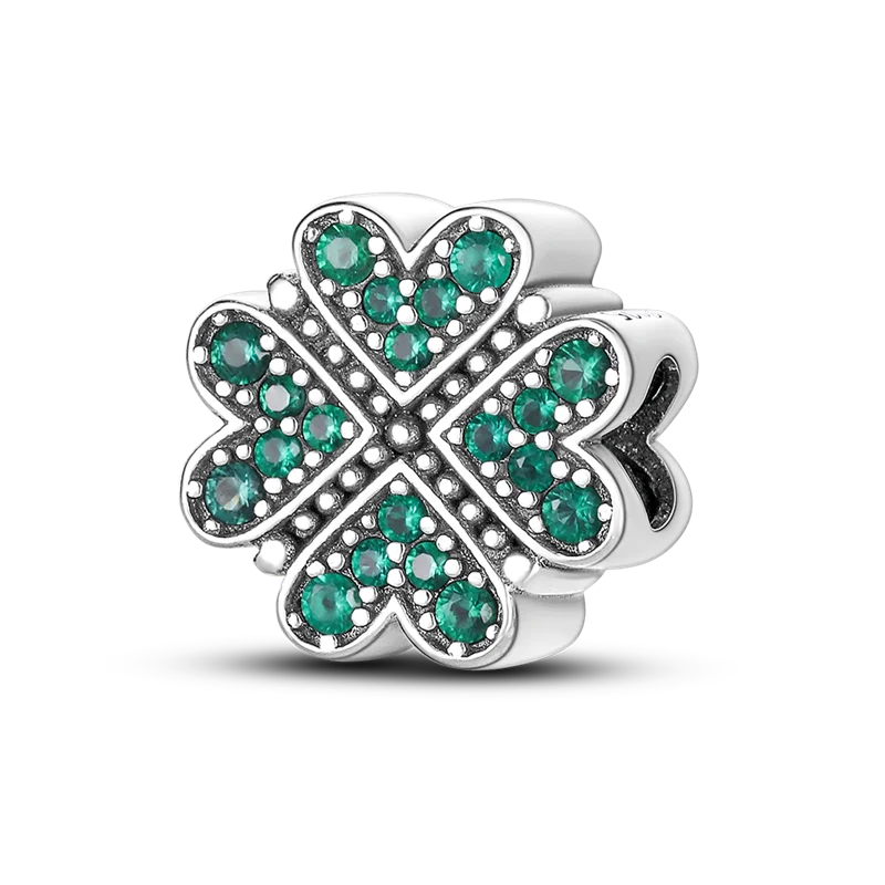 Sterling Silver Green Series Flower Tree Apple Pendan