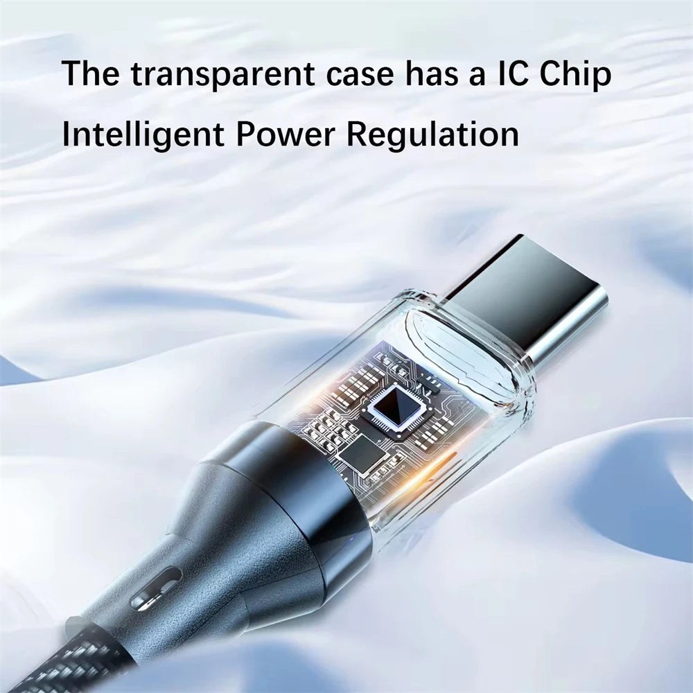 \Type C to Type C Cable Phone Super Fast Charging Cable With LED Display