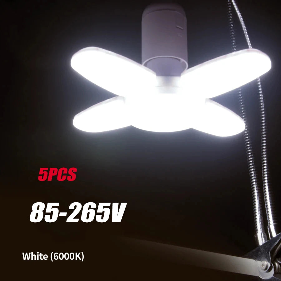 Foldable Fan Shape LED Bulb Lamp
