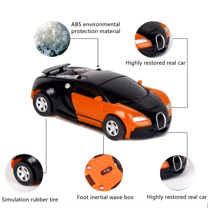 One Click Automatic Collision Deformation Robot Boy